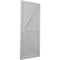 Ekena Millwork Americraft 6-Board Wood 2 Equal Panel Frmd Board-n-Batten Shutters w/ Dubl Z-Bar, ARW102BF621X77PRH ARW102BF621X77PRH - alternate 4